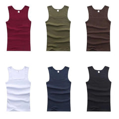 Casual Men's Tank Top Gym Clothing Man Sleeveless Shirt Summer Bodybuilding Vest Gym Fitness Muscle Singlet Clothes T-shirt Hot
