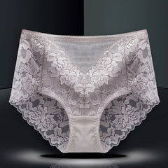 Women's Underwear Plus Size Floral Lace Panties High Waist Ladies Briefs Sexy Lingerie Female Pantys Seamless Underpant Intimate