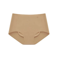 SUJIIN Women's Panties Seamless Underwear Invisibles Briefs Mid Waist 5A Antibacterial Breathable Moisture Wicking Underpants