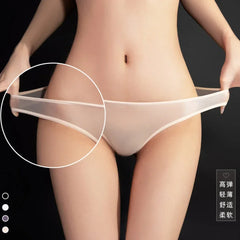 Women Sexy Panties Sheer Briefs Low Rise Underwear See Through Knickers Thongs Lace Low Waist Perspective Ultra Thin Women's Und
