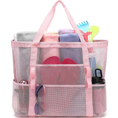 Mesh Beach Bag Waterproof Sandproof - Large Tote Pool Bag for Women Vacation Essentials Beach Accessories