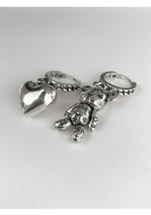 Stainless steel Bracelets for Women String of Beads Accessories Trend Vintage Simple Cute Bear Pendant Party Jewelry