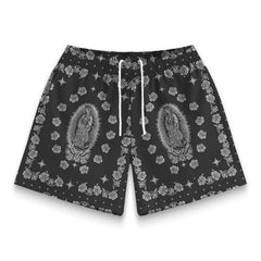 Men's Trend Fitness Shorts Mesh Breathable Basketball Beach Casual Pants summer brand new beach pants
