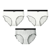 5pcs Women's underwear cotton breathable comfortable briefs summer thin waist briefs girls underwear
