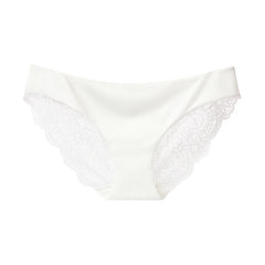 Women's Invisible Underwear Spandex Crotch Intimate Women Sexy Lace Panties Ladies Seamless Pantys Underpants Plus Size Lingerie