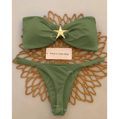 Push Up Bikinis 2025 Sexy Women Swimsuit Female Swimwear Micro Bikini Set Swimming Suit Beachwear Bandeau Brazilian Biquini