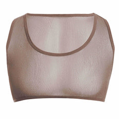 See Through Mesh Tank Top For Men Under Shirt Muscle Crop Top Sleeveless U Neck Vest For Sports And Workout Sessions