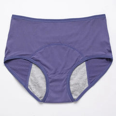 Period Underwear for Women 4 Layer Leakproof Cotton Panties Postpartum Menstrual Overnight Absorbent Underwear Seamless Moisture