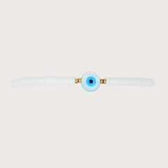 KKBEAD Boho Summer Beach Bracelet Jewelry for Women Y2k Accessories Shell Evil Eye Bracelets Gifts Heishi Disc Beads Pulseras