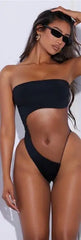Sexy One-Pieces Women Bikini Sets Fashion Mesh Patchwork See Through Halter Lace Up Bathing Suit Push Up Swimsuit Beachwear