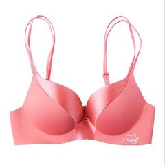 Women Sexy Deep U Bras Push Up Lingerie Seamless Wireless Bralette Comfortable Double Shoulder Straps Brassiere Female