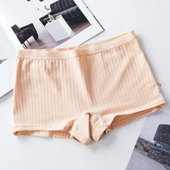 Women Boxers Underwear Cotton Ladies Safety Pants Female Seamless Underpants Solid Cozy Sexy Lingerie Трусы Женские Lenceria