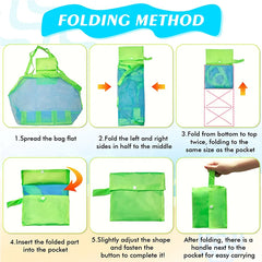 Handbag Beach Shoulder Bag Mesh Shell Bag Beach Essential Bag Beach Toy Handbag