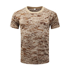 Men Camouflage Hunting Shirts Tactical Fishing Shirt Military Tshirts Camo Hiking Camping Quick Dry Clothes