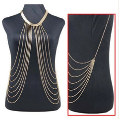 Chest Chains Sexy Beach Bikini Body Jewelry Charm Goth Body Chain for Women Summer Accessories Boho Waist Gift Tassel Necklaces
