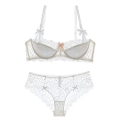 MOYISU French Romantic Lace Comfortable Breathable Sexy Tushy Slim Bra Collection Pure Desire Girls Super Beautiful Underwear SE