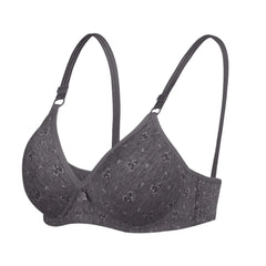 Women'S Underwear Traditional Style Thin Cup No Wire Sexy Printed Pure Cotton Soft Cotton Bra Close-Fitting Loose Accessories
