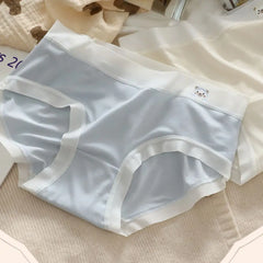 5PCS Fashion Cute Panties for Women Underwear Cotton Crotch Seamless Briefs Female Lingerie Bear Underpants Girls