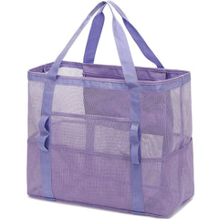 Mesh Beach Bag Waterproof Sandproof - Large Tote Pool Bag for Women Vacation Essentials Beach Accessories