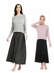 kids girls women panel casual skirts Mom daughter fashion sporty family matching spring summer skirt clothing