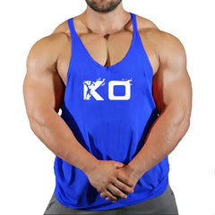 Brand Gym Stringer Tank Top Men Bodybuilding Clothing Cotton Sleeveless Shirt Man Fitness Vest Singlet Sportwear Workout Tanktop