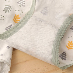 Women Cotton Underwears Pastoral Japanese Students Briefs Sexy Cute Girls Lingerie Printed Lace Femme Female Panties Underpants