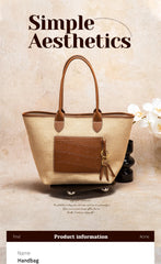 Beach Vacation Women's Tote Bag 2025 New Summer PP Grass Weaving Splicing Design Large Capacity Handbag