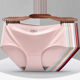 Women's Underwear Ice Silk Cotton Antibacterial Briefs Lingerie Female Casual Girls Panties Ladies Underpants Plus-size XXL