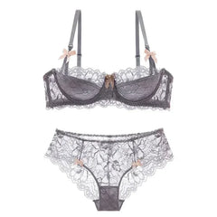MOYISU French Romantic Lace Comfortable Breathable Sexy Tushy Slim Bra Collection Pure Desire Girls Super Beautiful Underwear SE