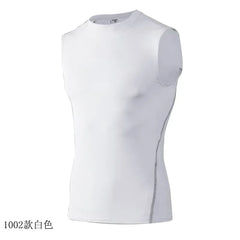 Mens Tank Top Bodybuilding Muscle Shirts Compression Tank Top Men Sleeveless TShirt Sports Shirt For Men Slim Running Vest Men