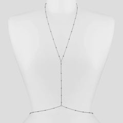 Stainless Steel Simple and fashionable bead wasit chain Bohemian women's body chain Sexy Beach Wedding Accessories Women Bra Cro