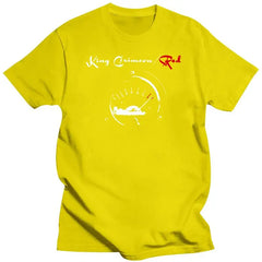 Mens Clothing King Crimson Men Red Speedometer T Shirt Black