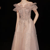 Women's Off Shoulder Dinner Dress - kinko