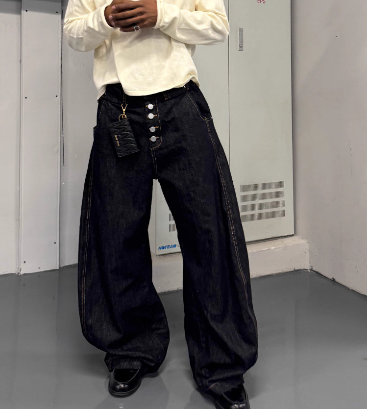 Curved Blade Shaped Original Beef Jeans - kinko