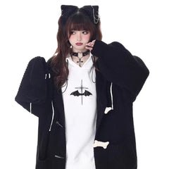 Fall Winter Hooded Thick Sweater