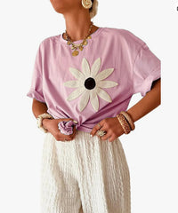 Round Neck Short-sleeved Top Women's - kinko