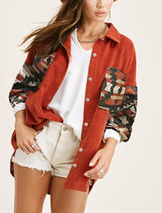 Fall Winter Cowboy Coat Female Corduroy