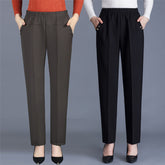 Spring And Autumn Middle-aged Mom Pants Straight-leg Trousers - kinko