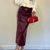 Temperament High Waist Split Skirt - kinko