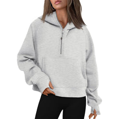 Fall Winter Hooded Zipper Thickening Sweater - kinko Global Holdings inc