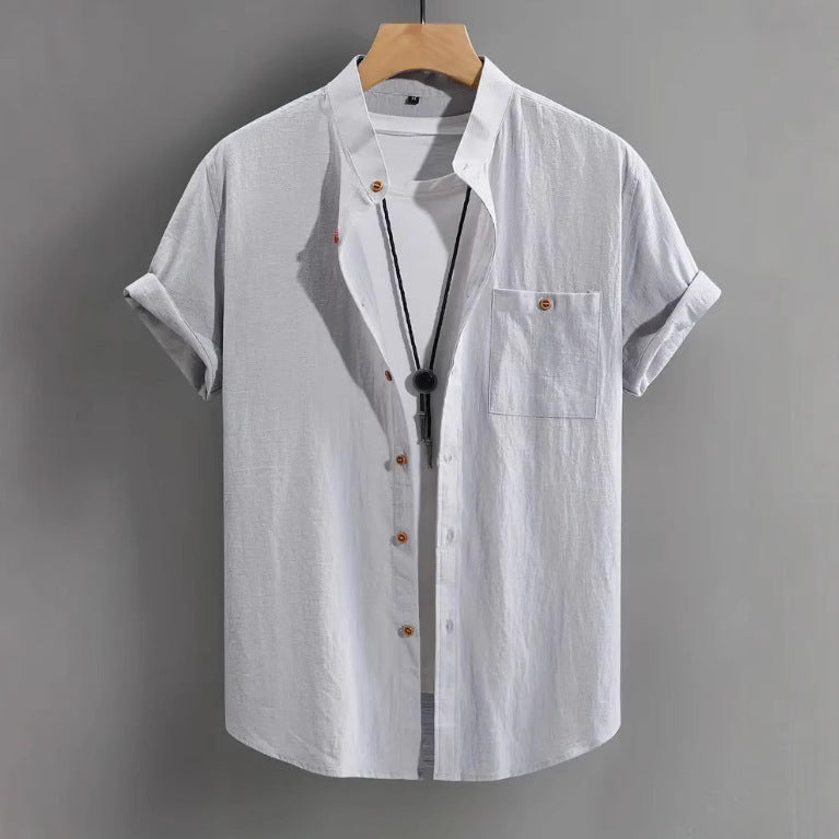 Men's Short-sleeved Shirt Comfort And Casual Fashion All-matching - kinko