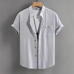 Men's Short-sleeved Shirt Comfort And Casual Fashion All-matching - kinko
