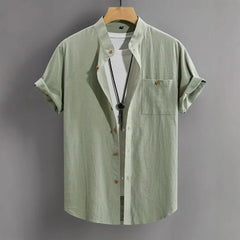 Men's Short-sleeved Shirt Comfort And Casual Fashion All-matching - kinko