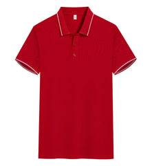 Polo Shirt Short Sleeve Lapel Printing Overalls - kinko