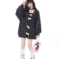 Fall Winter Hooded Thick Sweater