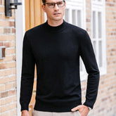 Fall Winter Men Half-collar Wool Sweater