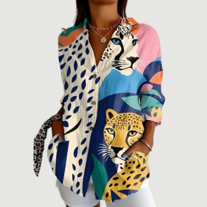 Women's Fashion Summer Pattern Printed 3D Shirt - kinko