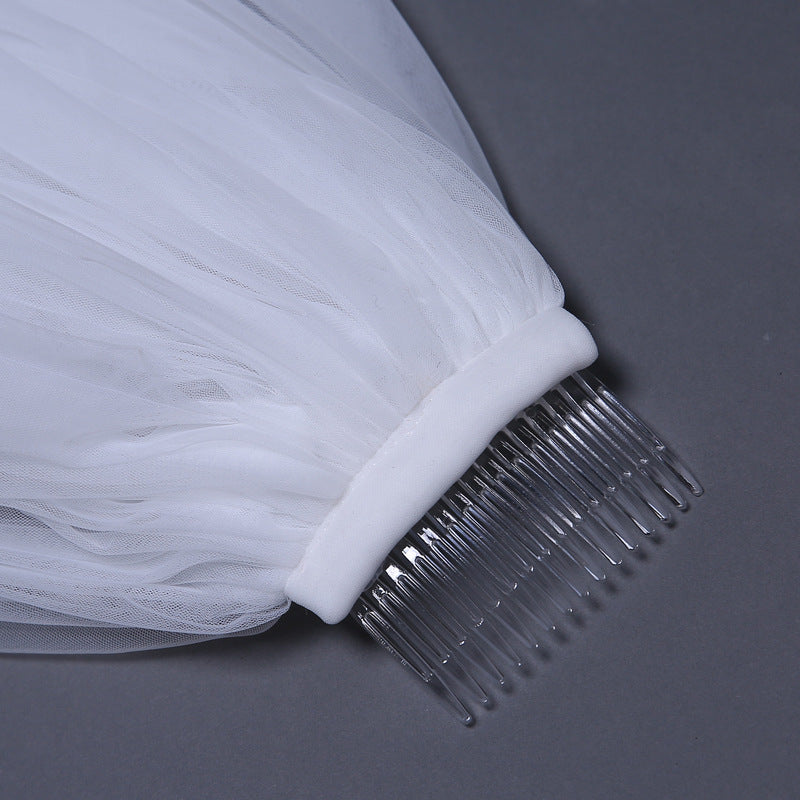 Bridal Wedding Veil Widened Tail - kinko