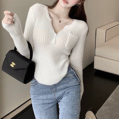 Female Fall And Winter Inner Wear Mink Sweater