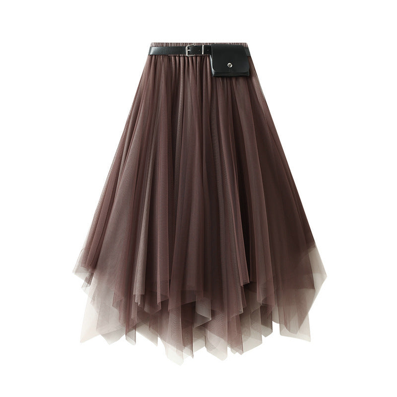 Big Swing Skirt Super Fairy Lace Gauzy Dress Women - kinko